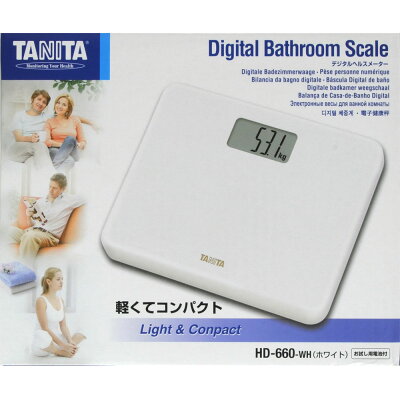 タニタ デジタルヘルスメーター ホワイト HD-660-WH(1台)
